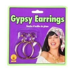 Spirit Halloween Goldtone Clip On Earrings -HALLOWEEN COSTUMES Sales Store 00115923 c