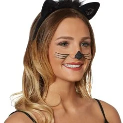 Spirit Halloween Black Faux Fur Cat Ears -HALLOWEEN COSTUMES Sales Store 00115956 b