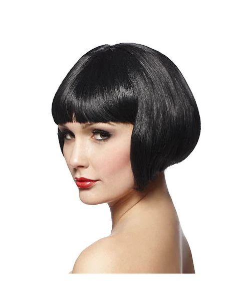 Spirit Halloween Short Black Bob Wig 3 Spirit Halloween Short Black Bob Wig