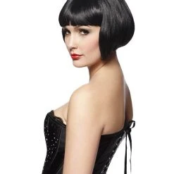 Spirit Halloween Short Black Bob Wig 8 Spirit Halloween Short Black Bob Wig -HALLOWEEN COSTUMES Sales Store 00145656 c