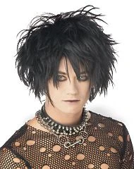 Spirit Halloween Black Midnight Fiend Wig