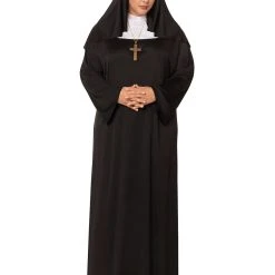 Spirit Halloween Adult Nun Costume -HALLOWEEN COSTUMES Sales Store 00443390 a