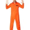Spirit Halloween Adult Department of Corrections Prisoner One Piece Costume 1 Spirit Halloween Adult Department of Corrections Prisoner One Piece Costume -HALLOWEEN COSTUMES Sales Store 00580803 a