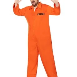 Spirit Halloween Adult Escaped Convict Plus Size Costume -HALLOWEEN COSTUMES Sales Store 00580845 c