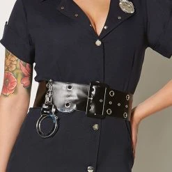 Spirit Halloween Adult In the Line of Duty Cop Costume -HALLOWEEN COSTUMES Sales Store 00658781 c