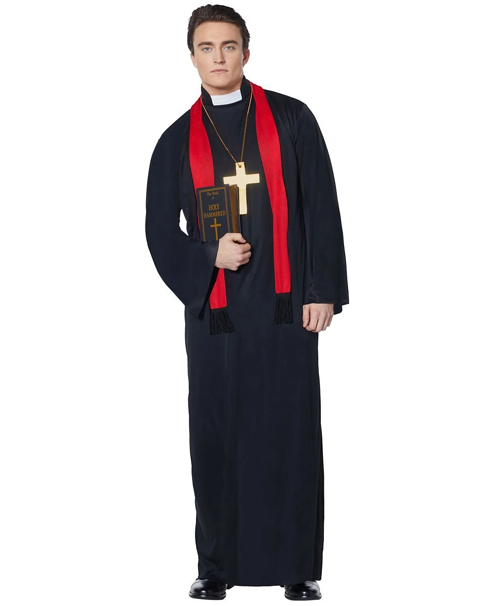 Spirit Halloween Adult Priest Costume 3 Spirit Halloween Adult Priest Costume