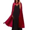 Spirit Halloween Burgundy Hooded Cape -HALLOWEEN COSTUMES Sales Store 00763391 a
