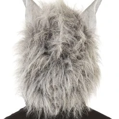 Spirit Halloween Grey Faux Fur Wolf Full Mask with Hands 8 Spirit Halloween Grey Faux Fur Wolf Full Mask with Hands -HALLOWEEN COSTUMES Sales Store 01031152 c