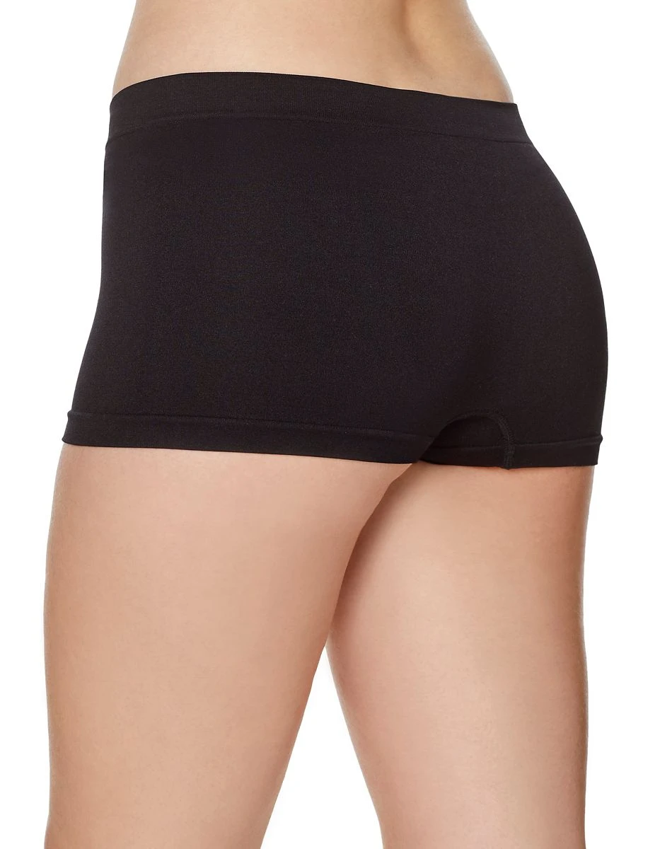 Spirit Halloween Seamless Boyshort Panties - Black 3 Spirit Halloween Seamless Boyshort Panties - Black
