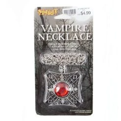 Spirit Halloween Classic Red Stone Necklace 7 Spirit Halloween Classic Red Stone Necklace -HALLOWEEN COSTUMES Sales Store 01066521 c