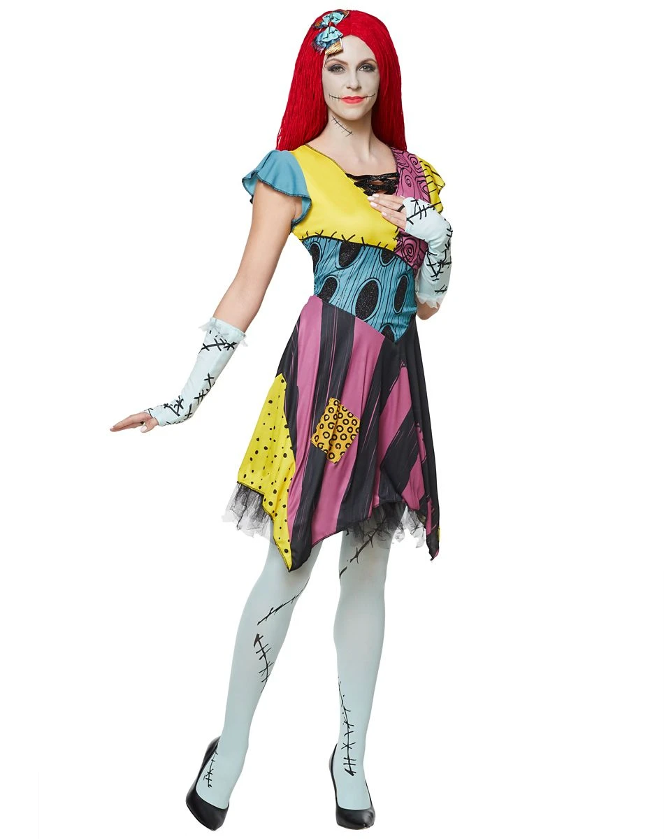 Spirit Halloween Adult Sassy Sally Costume - The Nightmare Before Christmas 3 Spirit Halloween Adult Sassy Sally Costume - The Nightmare Before Christmas