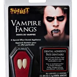 Spirit Halloween White Vampire Fangs -HALLOWEEN COSTUMES Sales Store 01097559 c