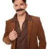 Spirit Halloween '70s Dude Black Mustache -HALLOWEEN COSTUMES Sales Store 01098151 a
