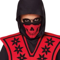 Spirit Halloween Kids Red Skull Ninja Costume -HALLOWEEN COSTUMES Sales Store 01099522 c