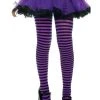 Spirit Halloween Kids Purple and Black Striped Tights 1 Spirit Halloween Kids Purple and Black Striped Tights -HALLOWEEN COSTUMES Sales Store 01100809 a
