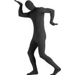 Spirit Halloween Adult Super Skins® Black Zentai Skin Suit Costume -HALLOWEEN COSTUMES Sales Store 01132422 a