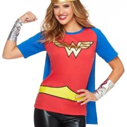 Spirit Halloween Caped Wonder Woman T Shirt - DC Comics