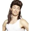 Spirit Halloween Brown Mullet Wig -HALLOWEEN COSTUMES Sales Store 01179449 a