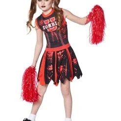 Spirit Halloween Kids Zombie U Cheerleader Costume -HALLOWEEN COSTUMES Sales Store 01182328 c