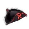Spirit Halloween Black and Red Pirate Hat 1 Spirit Halloween Black and Red Pirate Hat -HALLOWEEN COSTUMES Sales Store 01191907 a