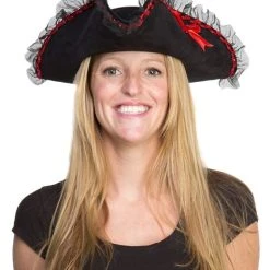 Spirit Halloween Black and Red Pirate Hat 8 Spirit Halloween Black and Red Pirate Hat -HALLOWEEN COSTUMES Sales Store 01191907 c