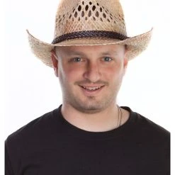 Spirit Halloween Western Seagrass Hat -HALLOWEEN COSTUMES Sales Store 01199074 a