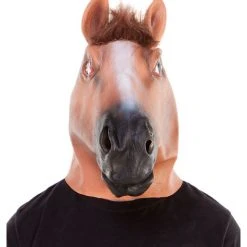 Spirit Halloween Horse Head Full Mask -HALLOWEEN COSTUMES Sales Store 01214444 b