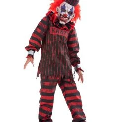 Spirit Halloween Kids Convict Clown Costume