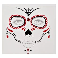 Spirit Halloween Sugar Skull Face Decal