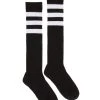 Spirit Halloween Black with White Striped Knee High Socks -HALLOWEEN COSTUMES Sales Store 01229269 a