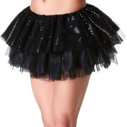 Spirit Halloween Black Sequin Tutu