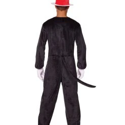 Spirit Halloween Adult Cat in the Hat One Piece Costume - Dr. Seuss -HALLOWEEN COSTUMES Sales Store 01253954 c