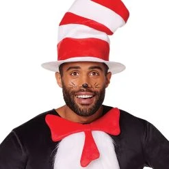 Spirit Halloween Adult Cat in the Hat One Piece Costume - Dr. Seuss -HALLOWEEN COSTUMES Sales Store 01253954 d