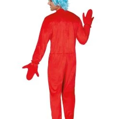 Spirit Halloween Adult Thing 1 and 2 One Piece Costume - Dr. Seuss -HALLOWEEN COSTUMES Sales Store 01253962 c