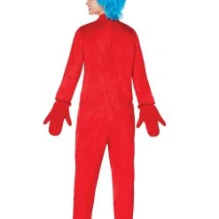 Spirit Halloween Adult Thing 1 and 2 One Piece Costume - Dr. Seuss -HALLOWEEN COSTUMES Sales Store 01253962 d