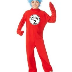 Spirit Halloween Kids Thing 1 and Thing 2 One Piece Costume - Dr. Seuss -HALLOWEEN COSTUMES Sales Store 01254069 c