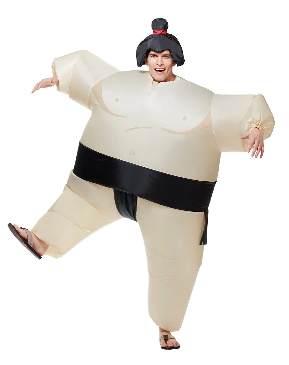 Spirit Halloween Adult Sumo Wrestler Inflatable Costume 3 Spirit Halloween Adult Sumo Wrestler Inflatable Costume