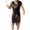 Spirit Halloween Adult Brown Caveman Costume -HALLOWEEN COSTUMES Sales Store 01263896 a