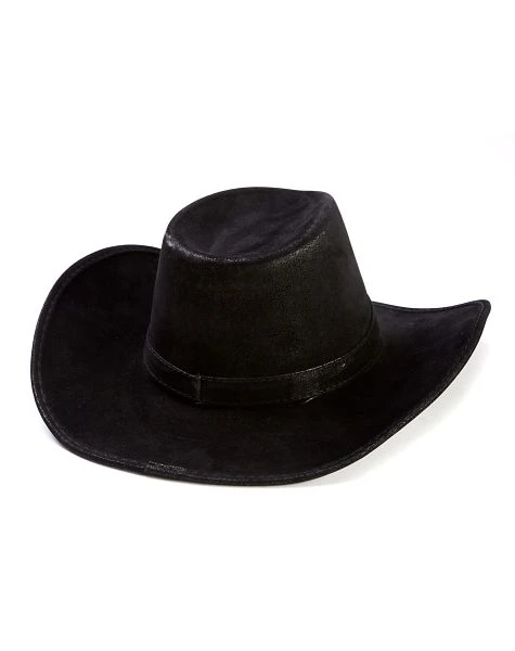 Spirit Halloween Black Cowboy Hat - Deluxe 4 Spirit Halloween Black Cowboy Hat - Deluxe - Image 2