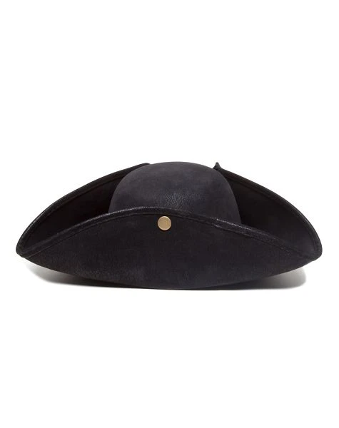 Spirit Halloween Black Tri Point Pirate Hat - Deluxe 4 Spirit Halloween Black Tri Point Pirate Hat - Deluxe - Image 2