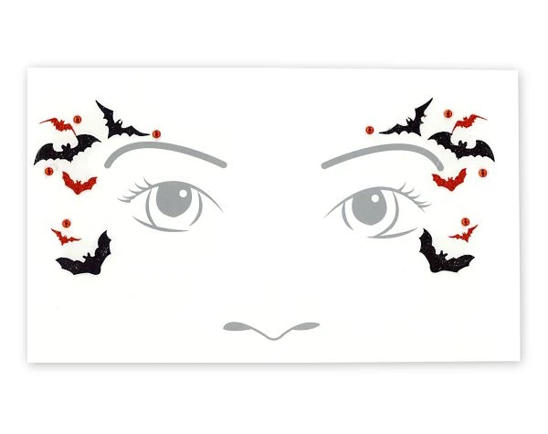 Spirit Halloween Kids Vampire Face Tattoo Decal 3 Spirit Halloween Kids Vampire Face Tattoo Decal