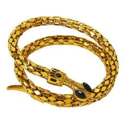 Spirit Halloween Goldtone Roman Snake Cuff -HALLOWEEN COSTUMES Sales Store 01267277 b