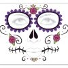 Spirit Halloween Floral Day of the Dead Face Tattoo Decal 1 Spirit Halloween Floral Day of the Dead Face Tattoo Decal -HALLOWEEN COSTUMES Sales Store 01268960 a