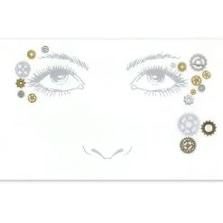 Spirit Halloween Steampunk Face Tattoo Decal