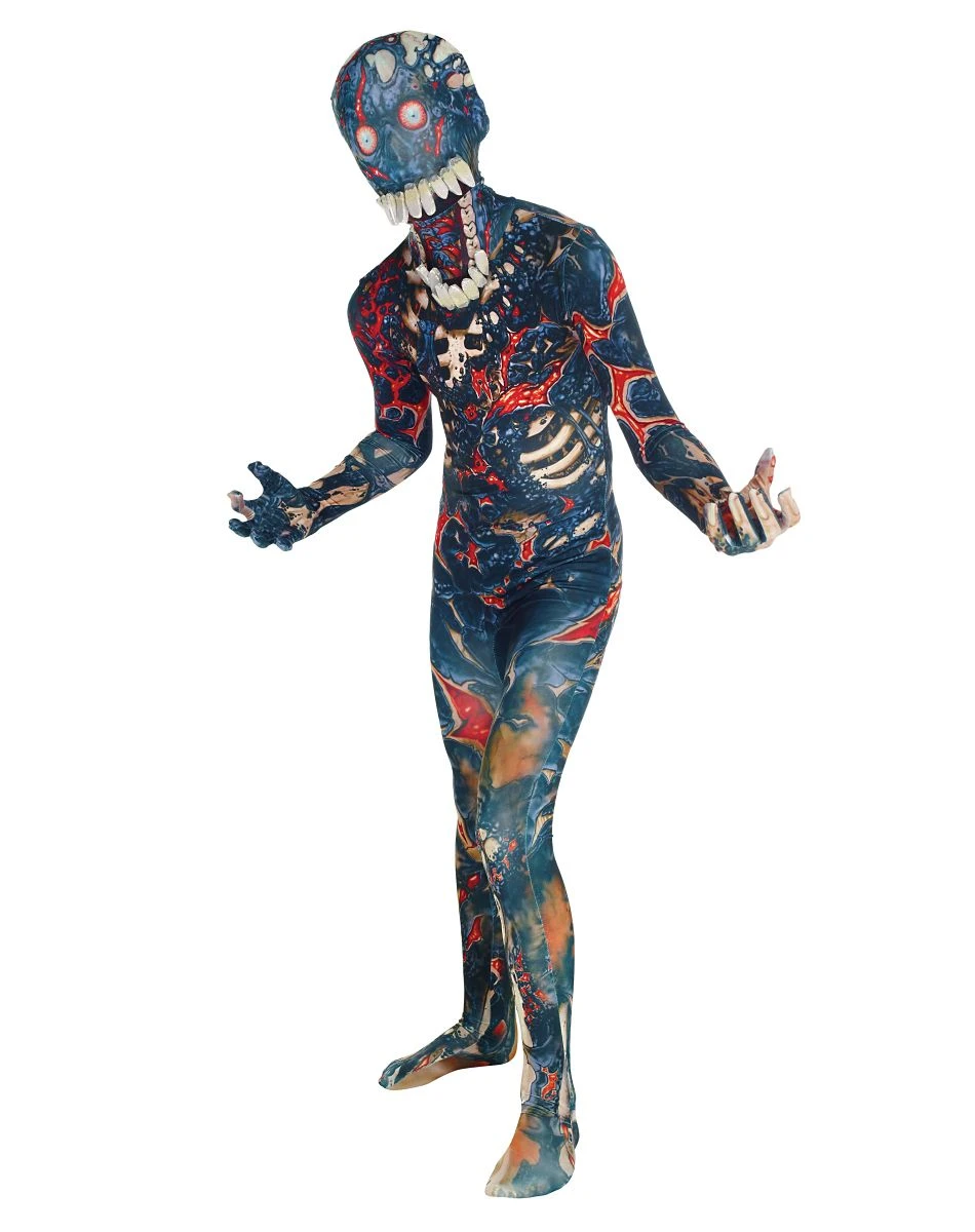 Spirit Halloween Kids Burnt Zombie Skin Suit Costume 5 Spirit Halloween Kids Burnt Zombie Skin Suit Costume - Image 3