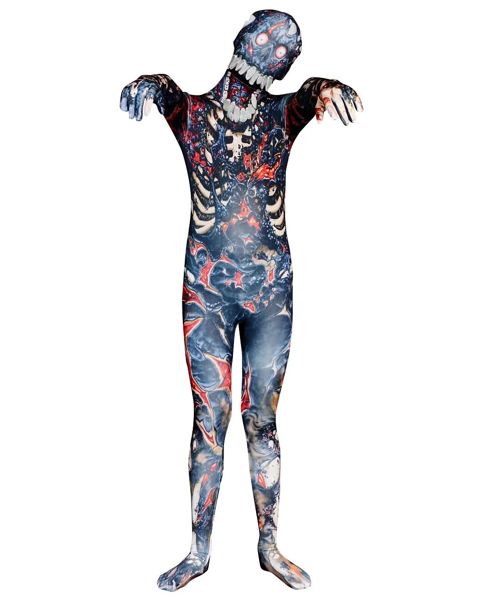 Spirit Halloween Kids Burnt Zombie Skin Suit Costume 6 Spirit Halloween Kids Burnt Zombie Skin Suit Costume - Image 4