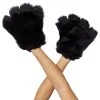 Spirit Halloween Black Faux Fur Paws Gloves -HALLOWEEN COSTUMES Sales Store 01278084 a