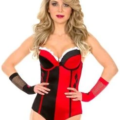 Spirit Halloween Adult Harley Quinn Bodysuit - DC Comics
