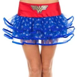 Spirit Halloween Adult Ribboned Wonder Woman Tutu Skirt - DC Comics
