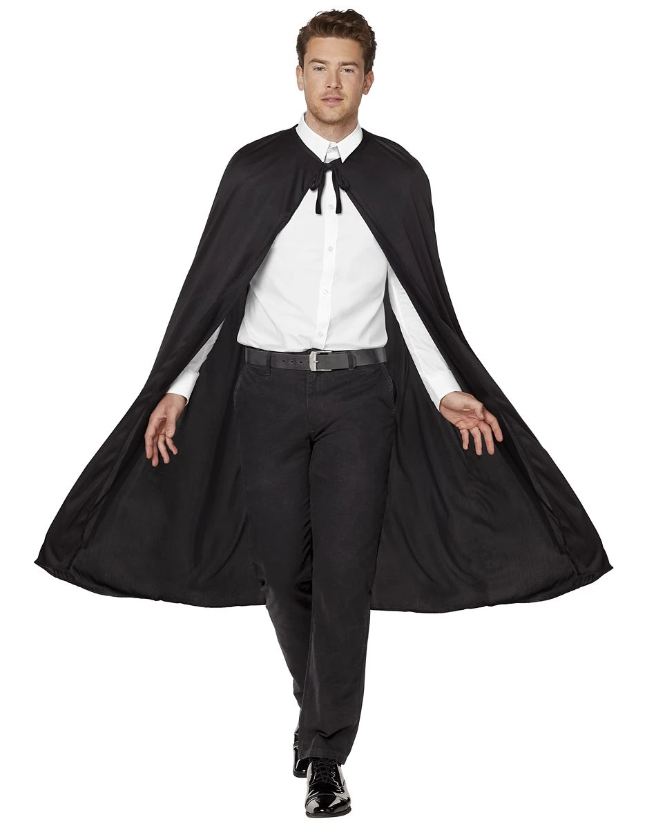 Spirit Halloween Basic Black Cape 4 Spirit Halloween Basic Black Cape - Image 2